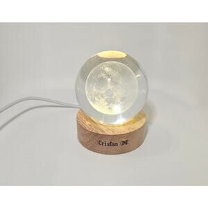 Crystal Moon Light with LED stand, USB plug in